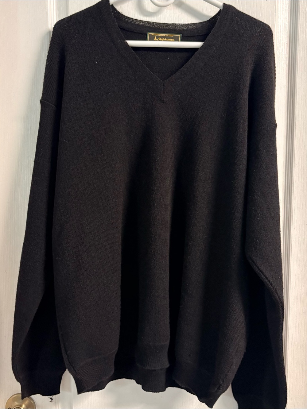Peruvian Unlimited Alpaca Wool V Neck — Men's Classic Knit Sweater